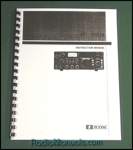 Icom IC-740 Instruction Manual